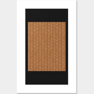 Caramel and Cream Zigzag Posters and Art